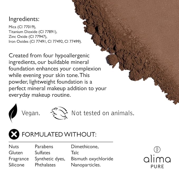 Alima Pure Matte Foundation Loose Mineral Powder Foundation Powder ./4.5g 15 oz