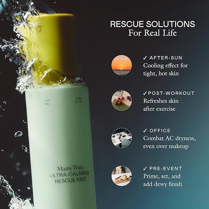 EADEM Mami-Wata Ultra Calming Rescue Mist, Face Mist Hydrating Spray, Hydrating Facial Spray, Barrier Repair Serum, Skin Barrier Serum, Makeup Refresher, 100 ml