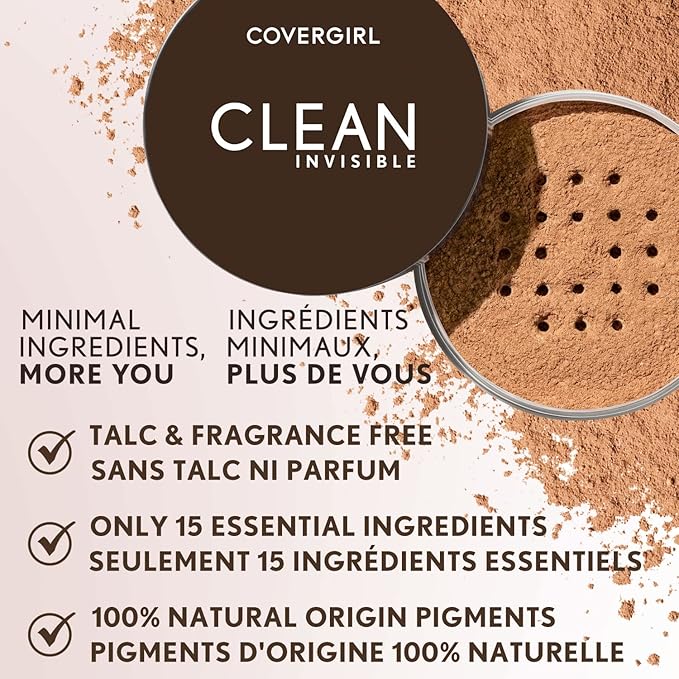 COVERGIRL Clean Invisible Loose Powder - Loose Powder, (0.63 oz) 18g