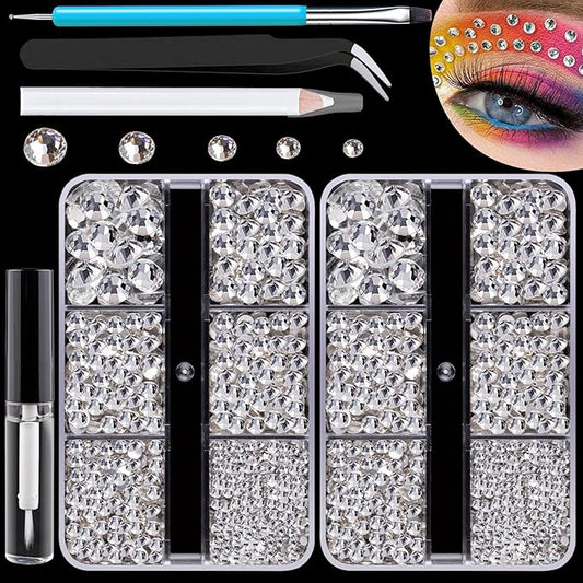 Colorful Face Gems for Makeup Set,