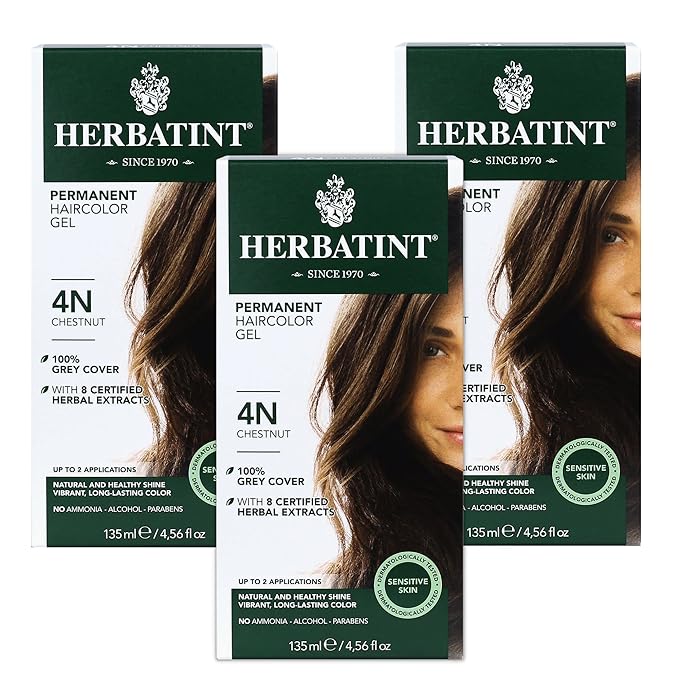 Herbatint Permanent Haircolor Gel, 4N