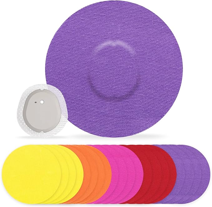 G7 Adhesive Patches Waterproof 20Pack Overpatch for G7 & Stelo Flexible CGM Tape Non-Glue Central Full Cover Patches Hypoallergenic & Latex-Free for 10-15 Days Long Stay, Rose Pink