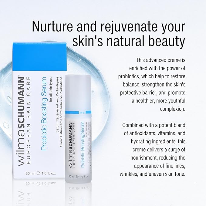Probiotic Boosting Serum for Face, Soothing Facial Serum, 1 oz