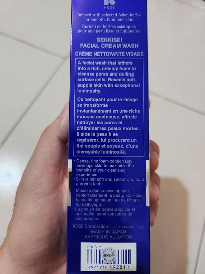 SEKKISEI Facial Cream Wash, Foaming Face