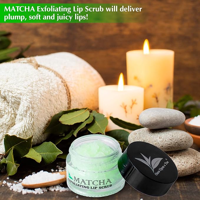 Exfoliating Green Tea Matcha Sugar Lip Polish