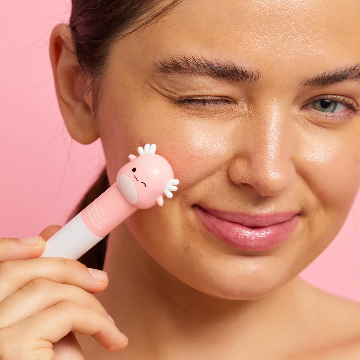 TONYMOLY x Squishmallows Archie Lip Treatment Stick – Hydrating Lip Balm with Hyaluronic Acid, Moisturizing & Plumping Lip Care for Dry, Chapped Lips, 0.49 oz