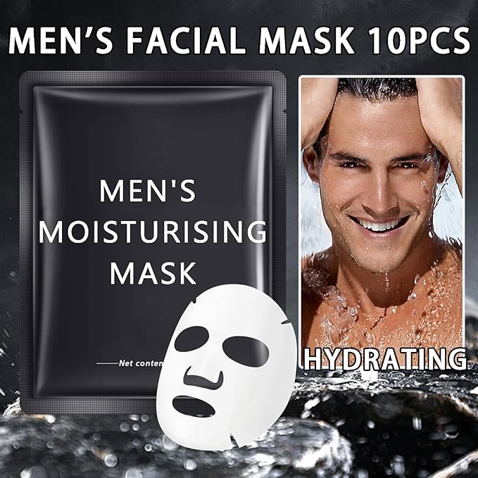 10PCS Hydrating Facial Sheet Masks,Lightweight Breathable Face Mask,Refreshing Oil Control Face Sheet Mask Skincare,Long Lasting Moisturizing Sheet Mask,All Skin Types