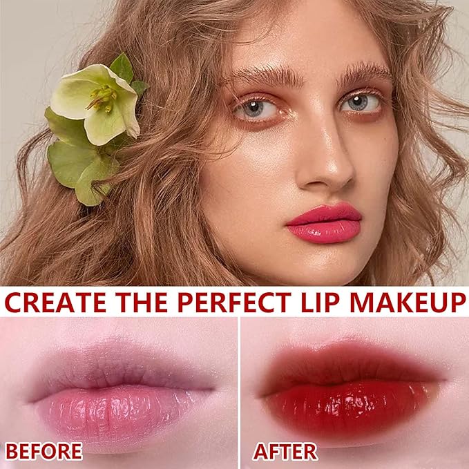 6 Colors Lip Tint Stain Set,Mini Velvet Lip Long