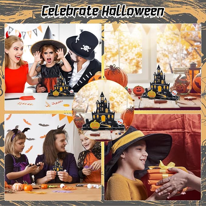Halloween Music Castle Soldering Kit - DIY Ghost Castle Soldering Project Kit with 2 Lighting Modes & Spooky Sound, Fun Soldering Practice Kit for Teens Adults, Halloween Presents & Decoration