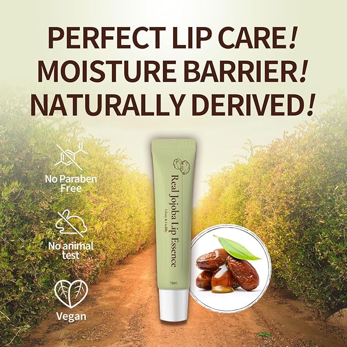 Real Jojoba Lip Essence Serum Moisturizing Travel