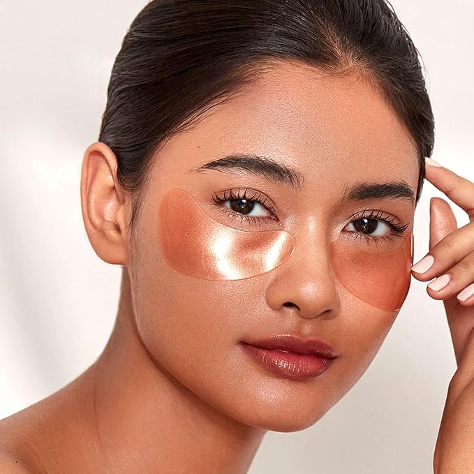 111SKIN Rose Gold Illuminating Eye Mask, Brightening & Hydrating Under Eye Patches for Dull, Dry Skin with Rose Extract, Colloidal Gold & Vitamin C, Improves the Appearance of Dark Circles, 8 Pairs