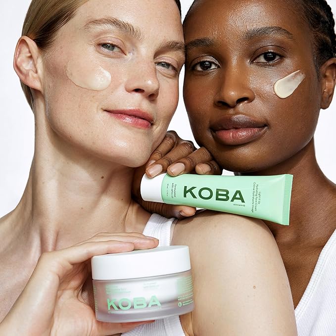 KOBA Light It Up Face Cream - Hydrating Face Cream - For All Skin Types - Floral, Spicy, & Woody Fragrance - Vegan - Natural Ingredients - Safou Oil, Niacinamide, Chaulmoogra & Black Seed Oil