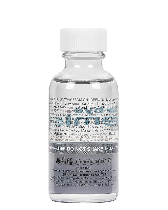 Bye Bye Blemish Drying Lotion Volcanic Ash | Acne Drying Solution To Assist With Blemish Prevention | 1 Fl. Oz.