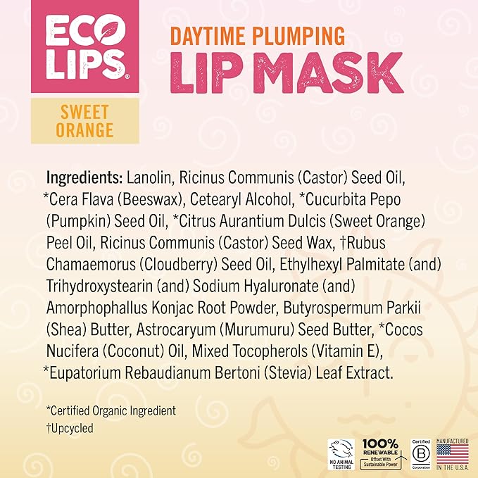 Eco Lips Daily Plumping Lip Mask Natural.