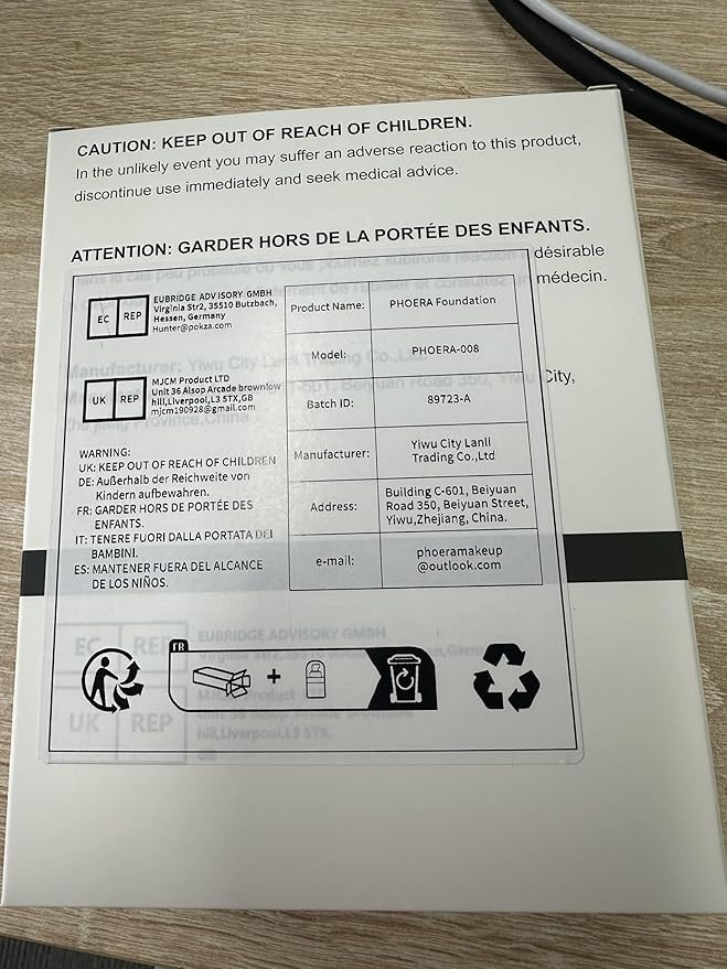 PHOERA Foundation,Full Coverage Foundation,PHOERA Primer,PHOERA Powder,PHOERA Concealer PHOERA 105 Sand）