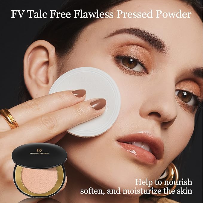 FV Talc-Free Medium Coverage Pressed Powder, Long-Lasting, Oil 0.28 Oz