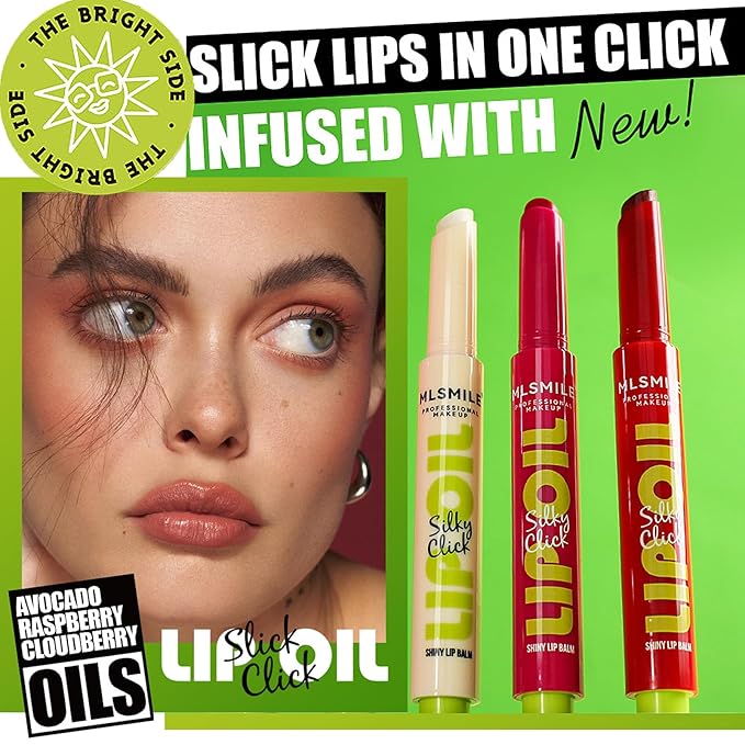 3 Colors Slick Click Lip Balm Girls