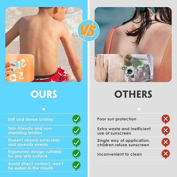 Azazccm Sunscreen Applicator for Kids, 2 (Light