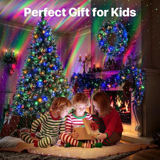 Rossetta Star Projector, LED Night Light Aurora Galaxy Projector with Bluetooth Speaker, White Noise, Timer and Remote for Room Decor, Gifts for Kids, Adults, Christmas, Birthday, Black