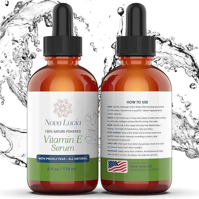Organic Vitamin E Oil For Skin Face Hair Oil For Hair Growth Acne Scar Treatment Stretch Mark Removal Moisturizer Hair Skin And Nails Vitamins compare with Vitamin E Cream Acne Scar Remover Cream 4 oz