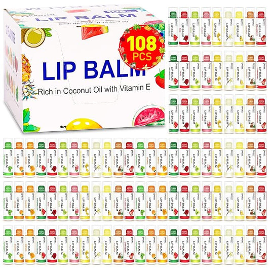 DMSKY 108 Pack Lip Balm, Natural