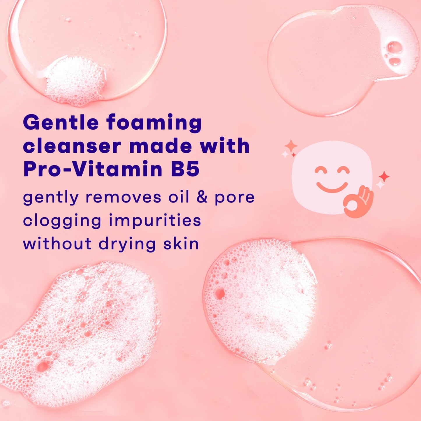 Clean & Clear Essentials Oil-Free Foaming Facial Cleanser, Daily Face Wash with Pro-Vitamin B5 Gently Removes Oil & Pore Clogging Impurities Without Drying Skin, Fragrance-Free, 8 fl. oz