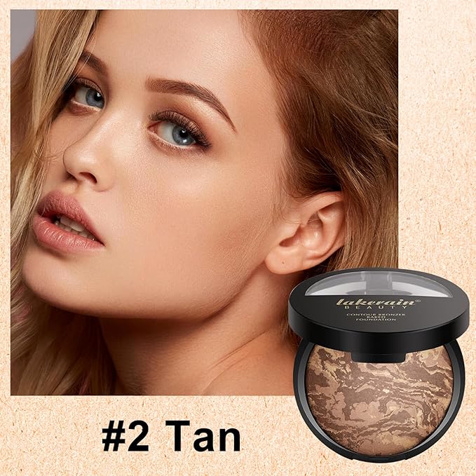 Baked Powder Foundation Makeup, Brighten Color Correcting Foundation