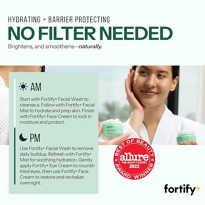 Face Moisturizer with Peptides & Collagen - 3-in-1: Detox, Treat, Boost - Moisturizing + Barrier Protecting - Dermatologist Tested, Clean Beauty, Anti-Aging Korean Skin care - 1.7oz