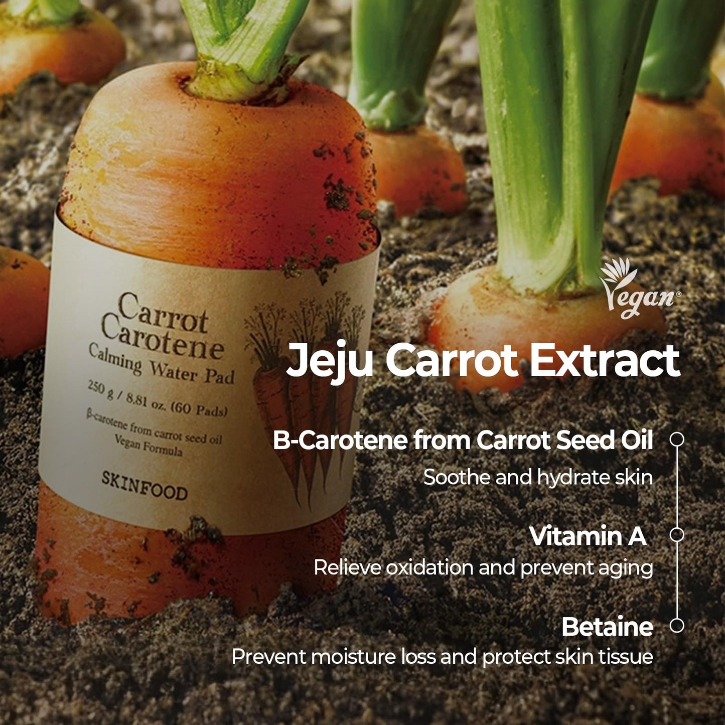 SKINFOOD Carrot Carotene Daily Sheet Mask, Korean Skincare Hack, 5-Minute Quick Hydrating, Soothing & Moisturizing Face Mask for Dry Skin, Glass Skin, Bulk Pack (30EA)