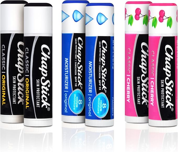Chapstick Classic Lip Care, 6Count, Includes