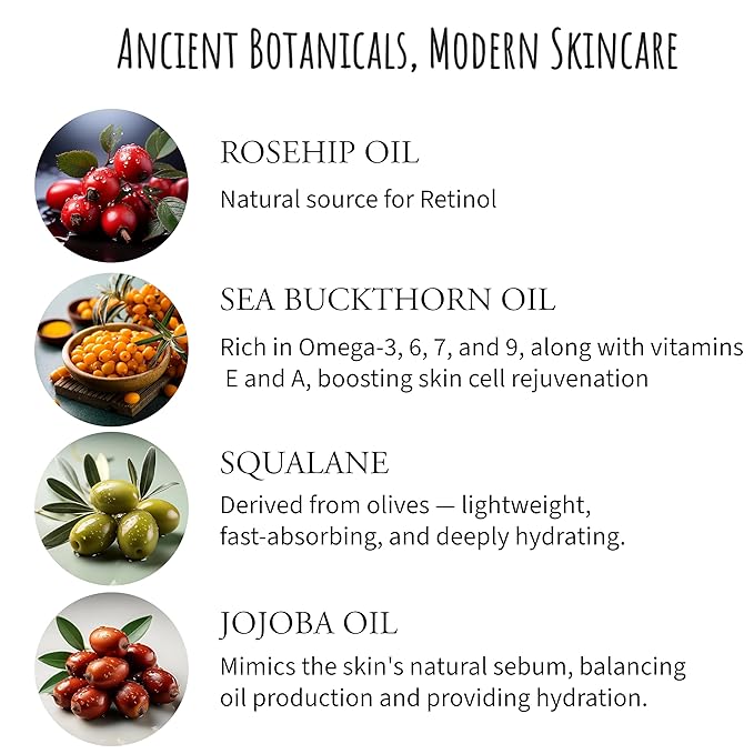 Civil Code Mesopotamian Face Oil – Organic Anti Aging Facial Oil for Women with Sea Buckthorn, Jojoba, Squalane & Lavender – Hydrating Skin Care for Dry Skin & Fine Lines – Natural Skincare 1oz