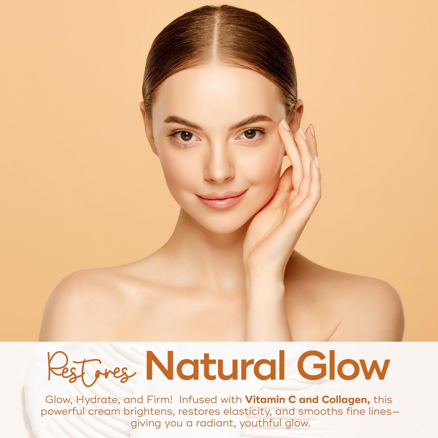 Skin Aesthetics Vitamin C & Collagen Face Moisturizer - Anti-Aging, Hydrating, Fine Lines & Wrinkles, Brightening - Dermatologist Tested Korean Skincare - Clean Beauty, Cruelty-Free - 1.69 oz