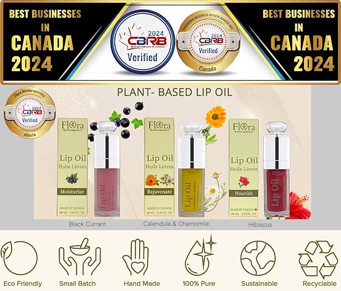 FLORA BLACK CURRANT LIP OIL |