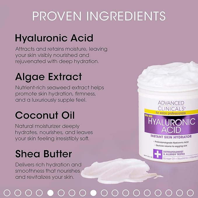 Advanced Clinicals Hyaluronic Acid Body Lotion Firming