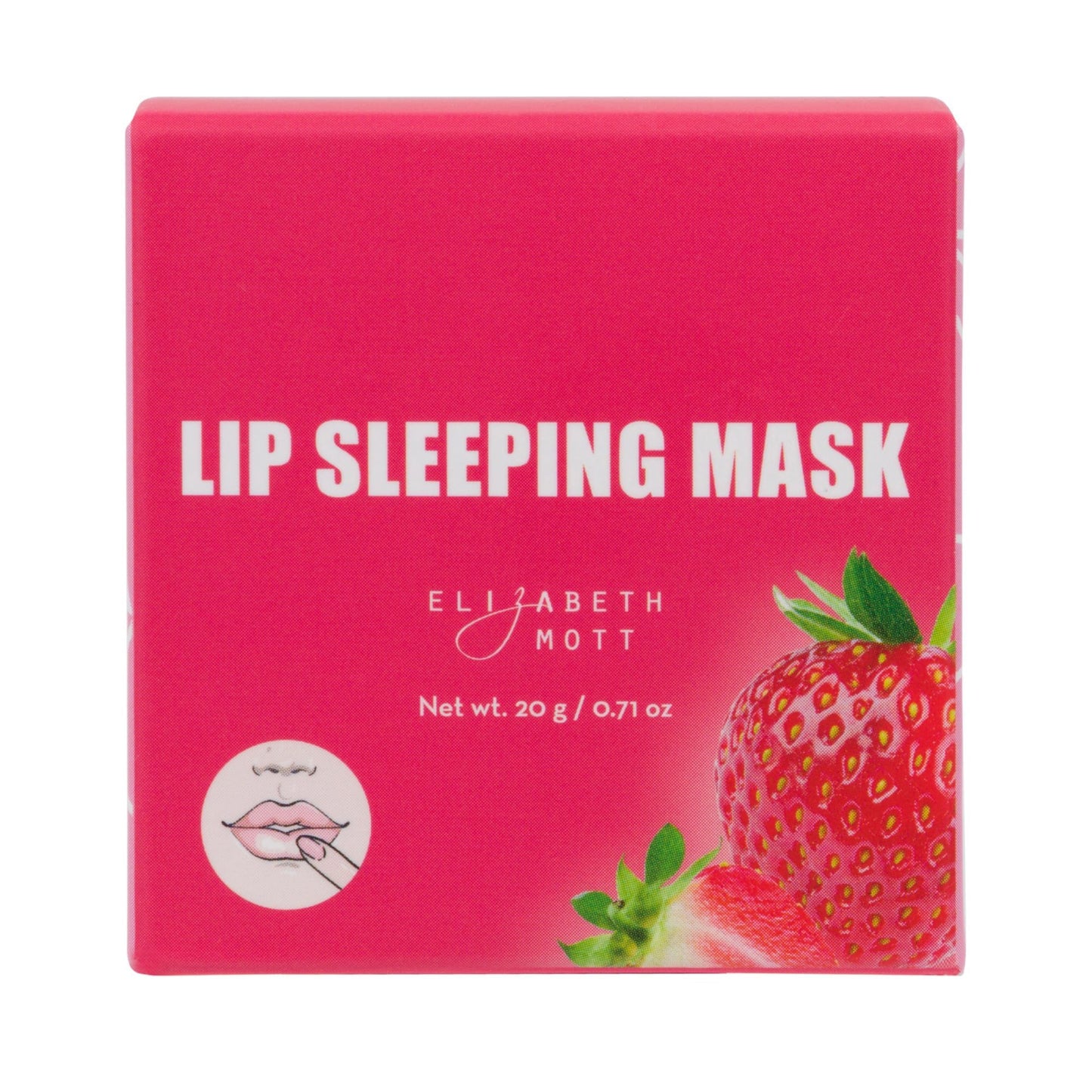 Elizabeth Mott Lip Sleeping Mask – Overnight Treatment with Peptides to Repair, Hydrate & Restore Dry, Chapped, Cracked, Peeling Lips – Moisturizing Collagen Balm to Soften, Smooth, Plump 0.71 oz