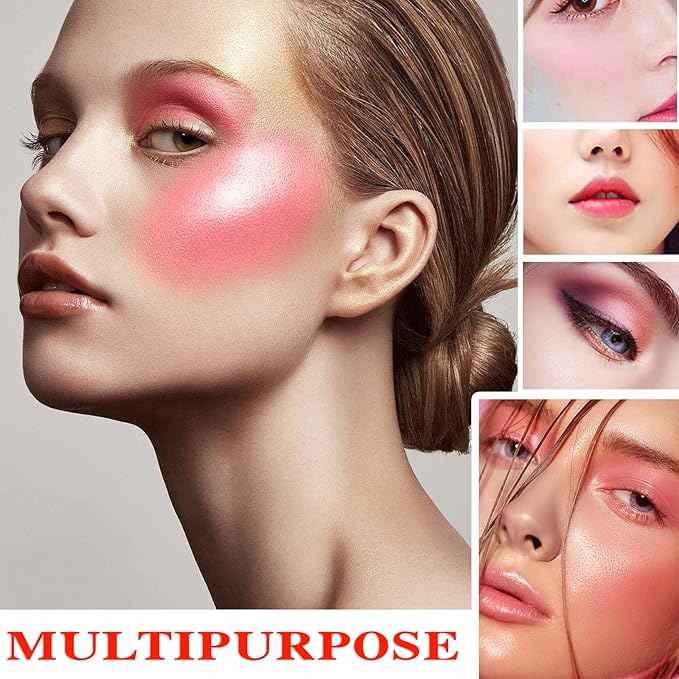 Cream Blush Stick (02) with Brush, Waterproof, Long Skin Tones 40g