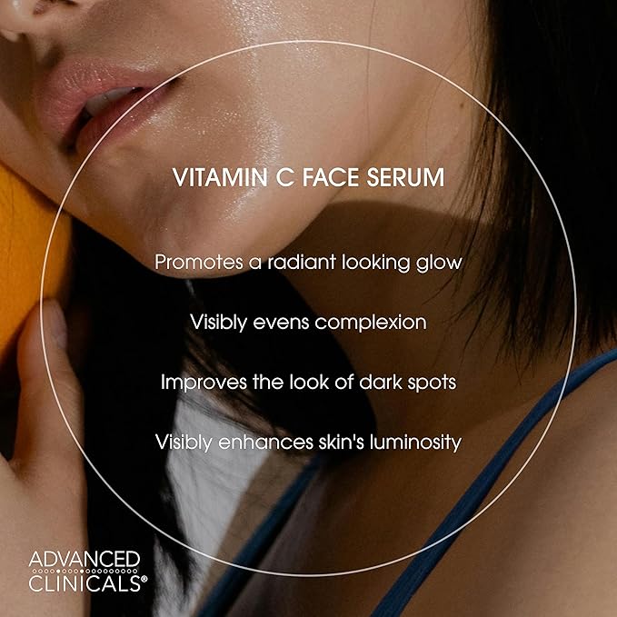Advanced Clinicals Retinol Serum For Face + Hyaluronic Acid Moisturizer + Vitamin C Serum 3PC Skincare Set For Women & Men | Anti Aging Serums For Brightening, Firming, & Hydrating | 1.75 Fl Oz, 3pc