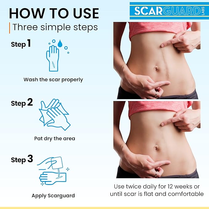 Invisible Brush-On Silicone Sheet with Vitamin E - Scar Removal for Keloids, Burn Scars, Surgery Scars, Stitches, Cuts - No Ugly Scar Sheets, Cream or Messy Scar Gel Needed