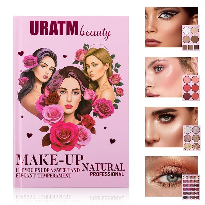 4-Layer Book-Style Foldable Makeup Palette Set | Portable