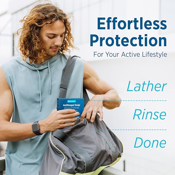 Roycederm Antifungal Tea Tree Oil Soap: Extra Strength Medicated Bar Soap Skin Fungus Treatment for Athlete’s Foot, Jock Itch & Ringworm - Deep Cleansing