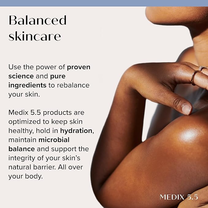 MEDIX Exfoliating Glycolic Acid Body Wash & Face Wash + Fragrance Free Retinol Body Lotion Skin Care Set | Crepey Skin Care Treatment | Lactic Acid Foaming Wash For KP Bumps, Keratosis Pilaris & Acne
