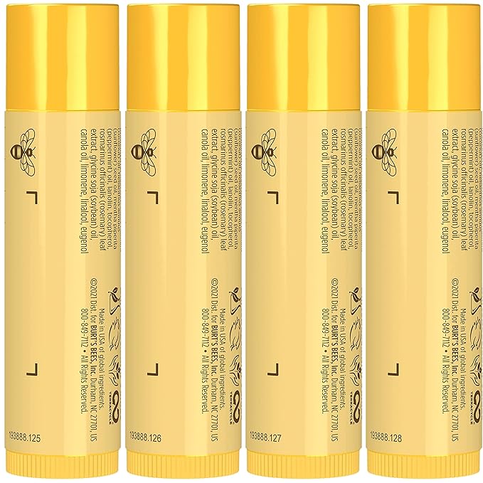 Burt's Bees Christmas Gifts, 4 Lip Balm