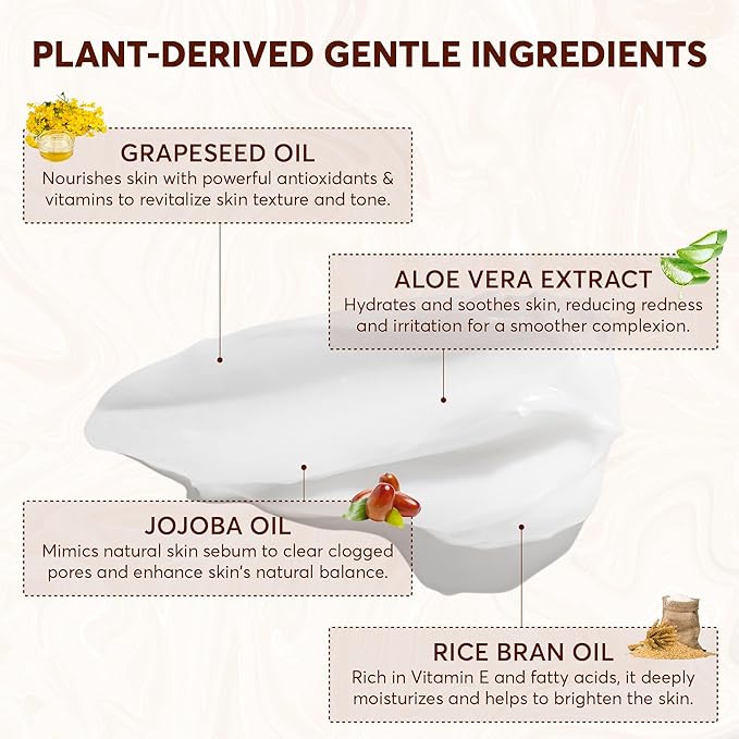 Live Healthy Grinding Cleansing Balm – Facial Oil Cleanser, Korean Makeup Remover, Deep Pore Cleansing – Gentle, Skin Care, Face Cleanser - Hygenic & Moisturizing | 1.41 fl Oz