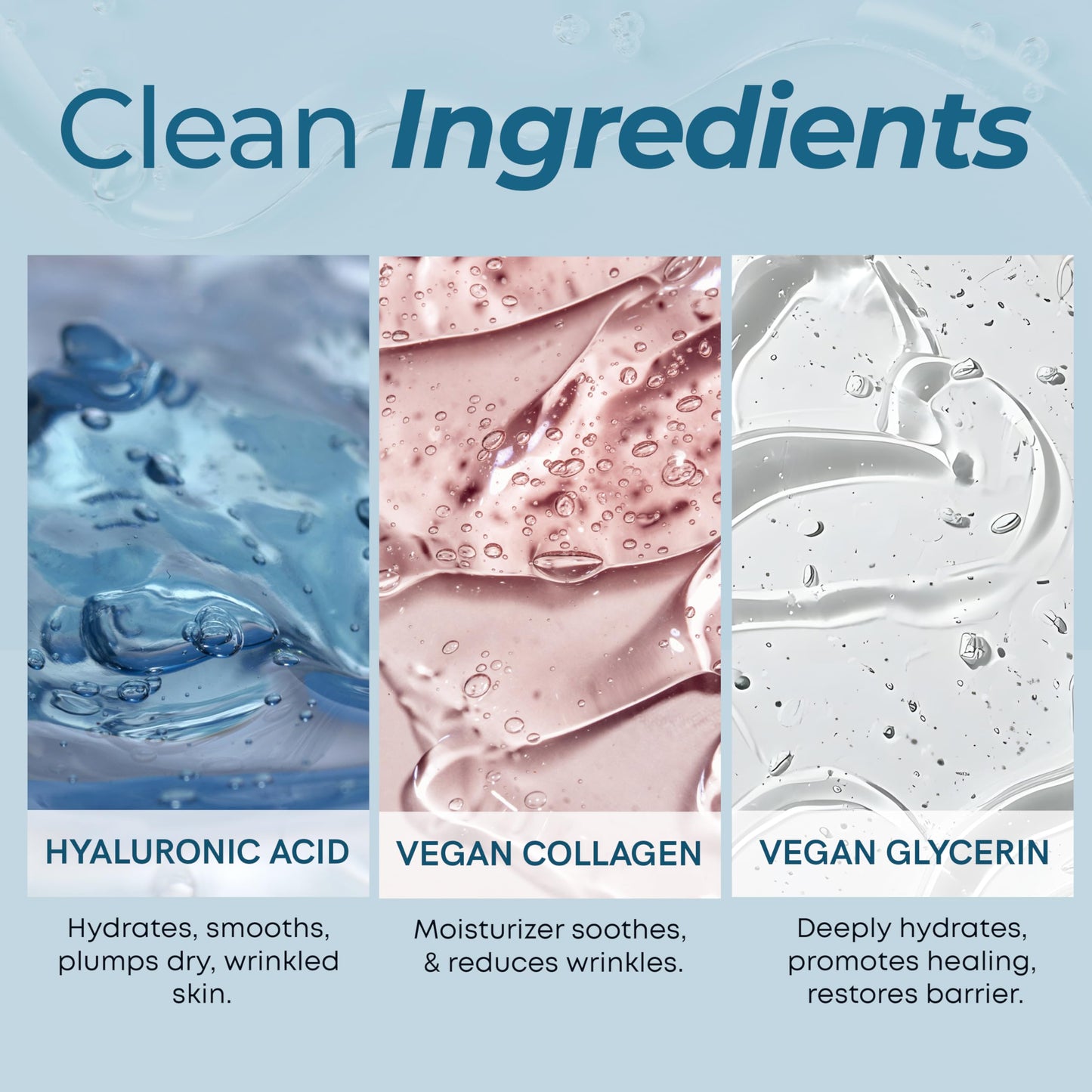 Refined Radiance Hyaluronic Acid & Collagen Face Wash – Dermatologist Tested, Anti-Aging, Korean Skin Care, Hydrates Firms Soothes – Clean, Vegan, Gentle Facial Cleanser for Dry Sensitive Skin, 200 ML