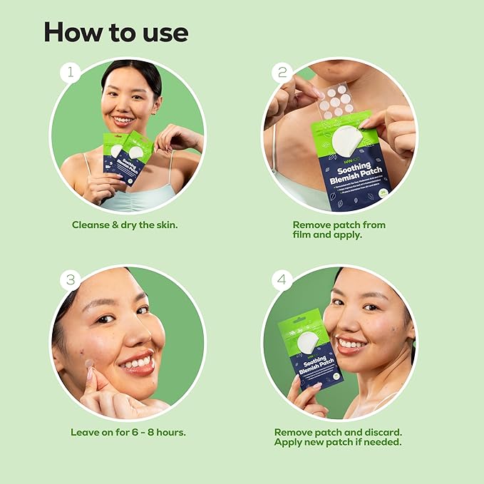 HANHOO Soothing Blemish Patch with Aloe, Madecassic Acid, and Tea Tree Extract | Hydrocolloid Spot Treatment | Calms Pre-stage, Irritated, and Popped Blemishes 108 count