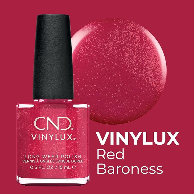 CND Vinylux Longwear Red Nail Polish, Gel-like Shine Longwear