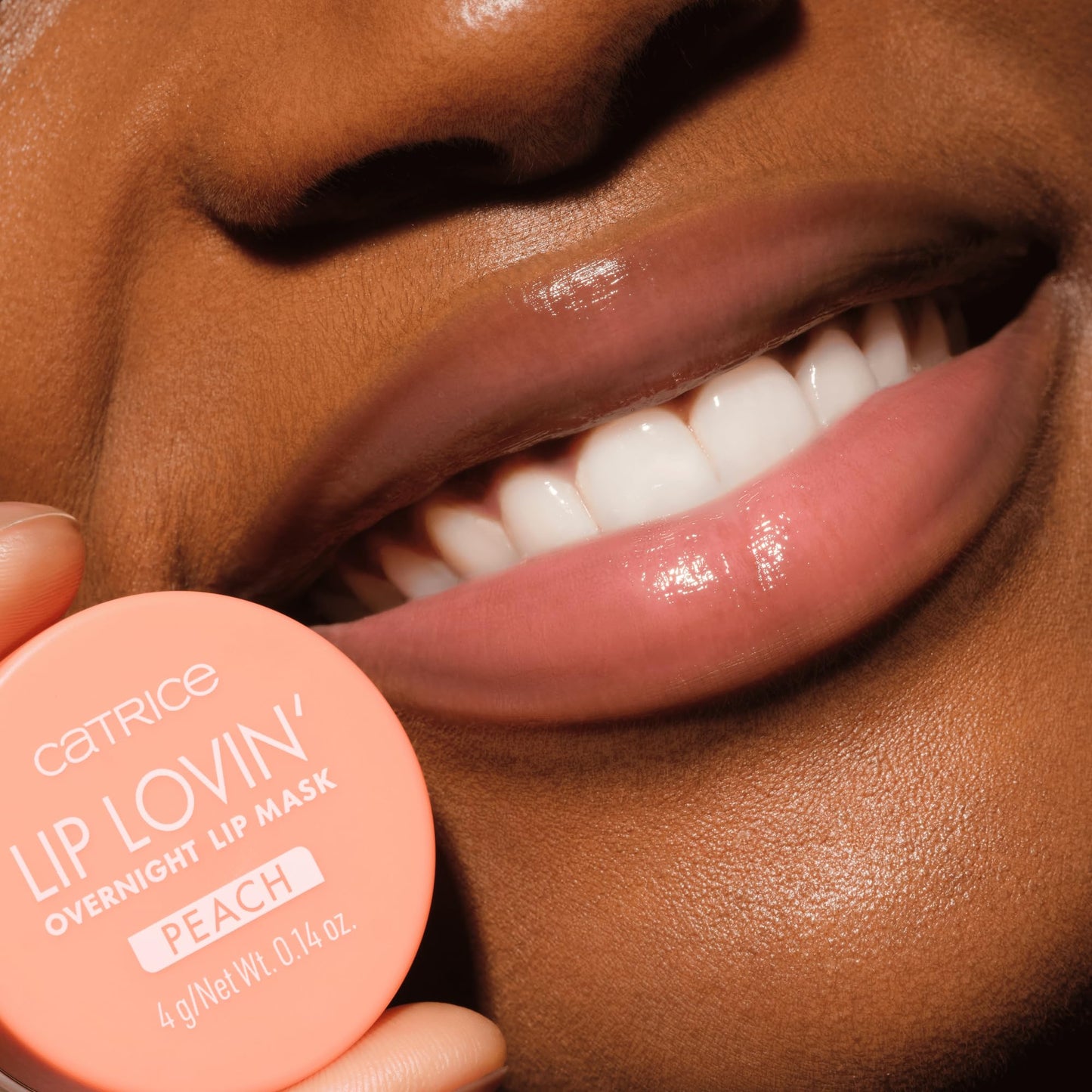 Catrice | Lip Lovin’ Overnight Lip Mask | Hydrating, Creamy Texture with Shea Butter & Vitamin E | Glossy Repair Treatment | Vegan & Cruelty Free (030 | Feelin' Peachy)