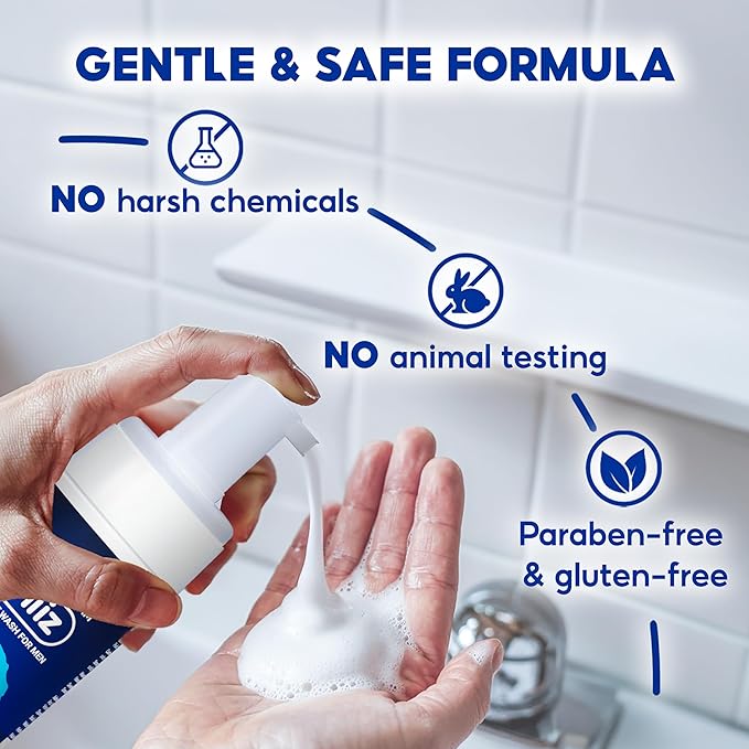 Masculine Foam Classical | 3-Barrier Intimate Protection | Gentle Intimate Wash for Men | Natural Ingredients | Refreshing Cool Sensation | Soothes, Deodorizes & pH Balanced 3.38 fl. oz