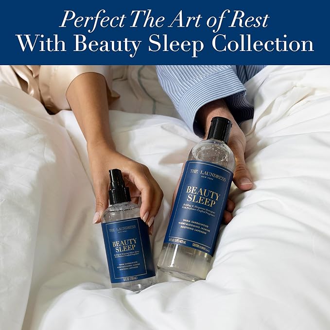 The Laundress Beauty Sleep Luxury Laundry Detergent, Bedding & Sleepwear Concentrated Enzyme Bio-Based Formula, Perfumer-Crafted Lavender & Sandalwood Fragrance Blend, Stain Remover, 16 Oz, 15 Loads