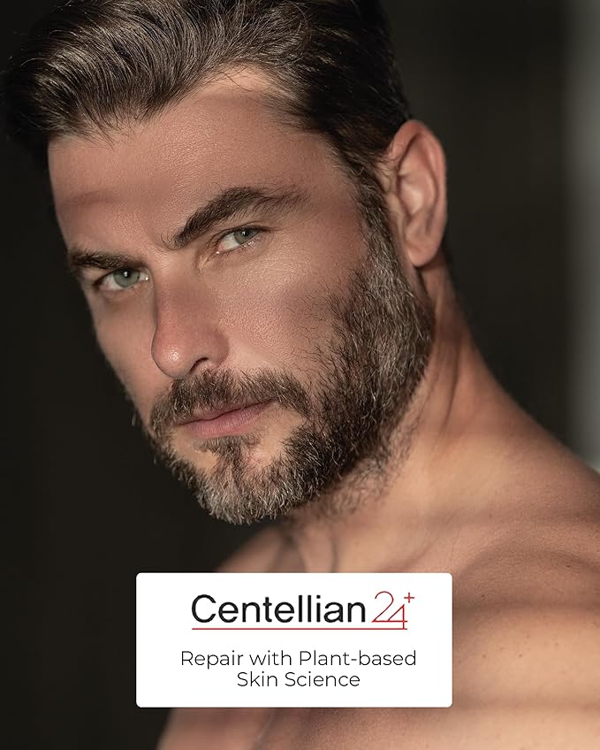 CENTELLIAN 24 Homme Cleansing Foam with TECA and Centella Asiatica for Soothing, Refreshing, and Pore-Cleaning - Gentle Daily Face Wash & Shave for Men for Sensitive Acne Prone Oily Skin (4.05 fl oz)